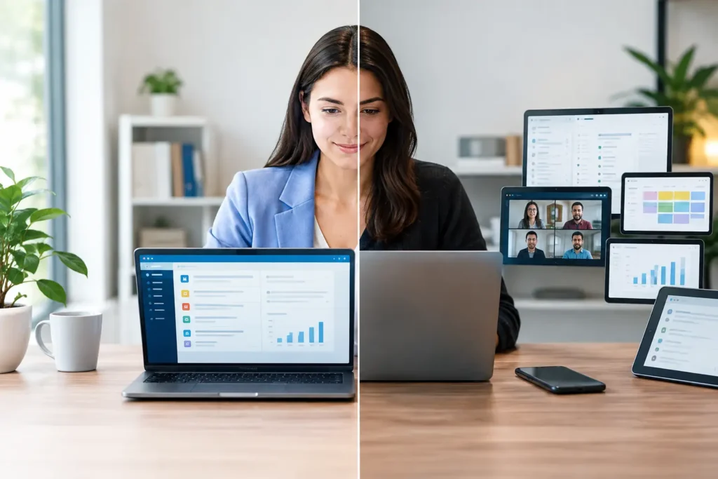 Single System Versus Multiple Apps at Work